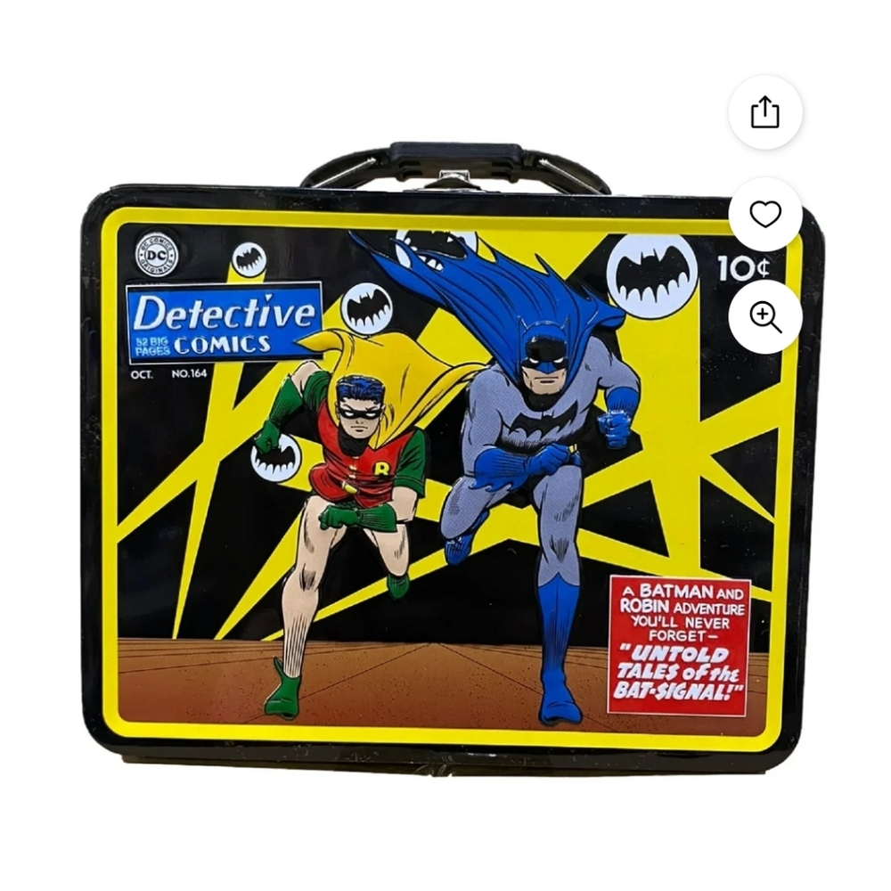 DC Comics Silver Storage Lunchbox
